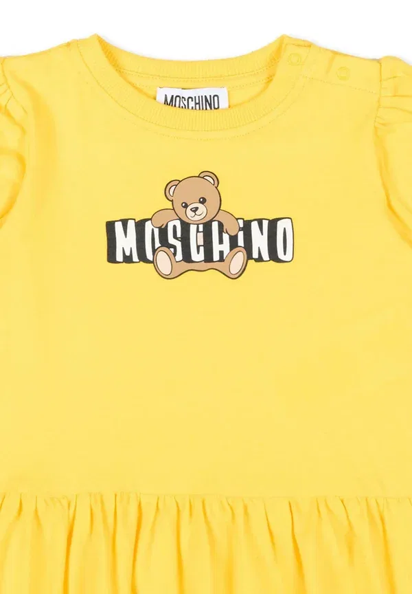 Трикотажное платье Moschino, желтый — фото 3
