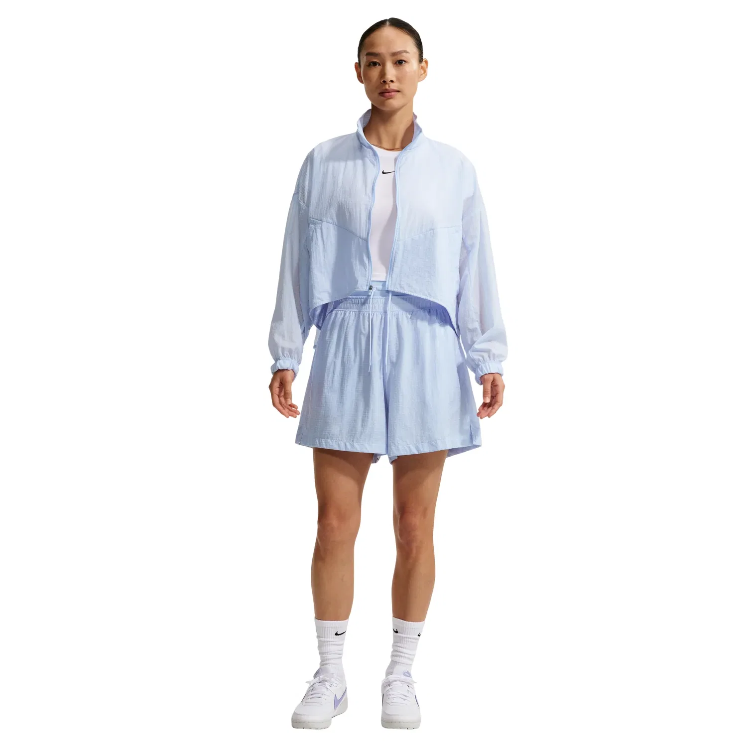 Женский топ Oversized Lightweight Ripstop 'Hydrogen Blue' Nike, Hydrogen Blue — фото 3