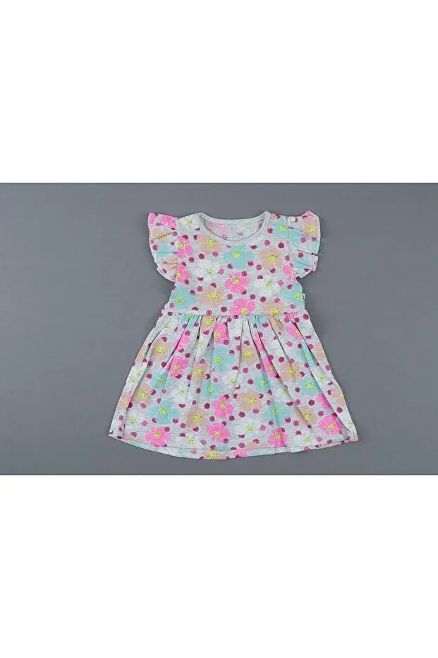 Детское платье для девочек хлопковое Floral patterned Nira Kids, Pink