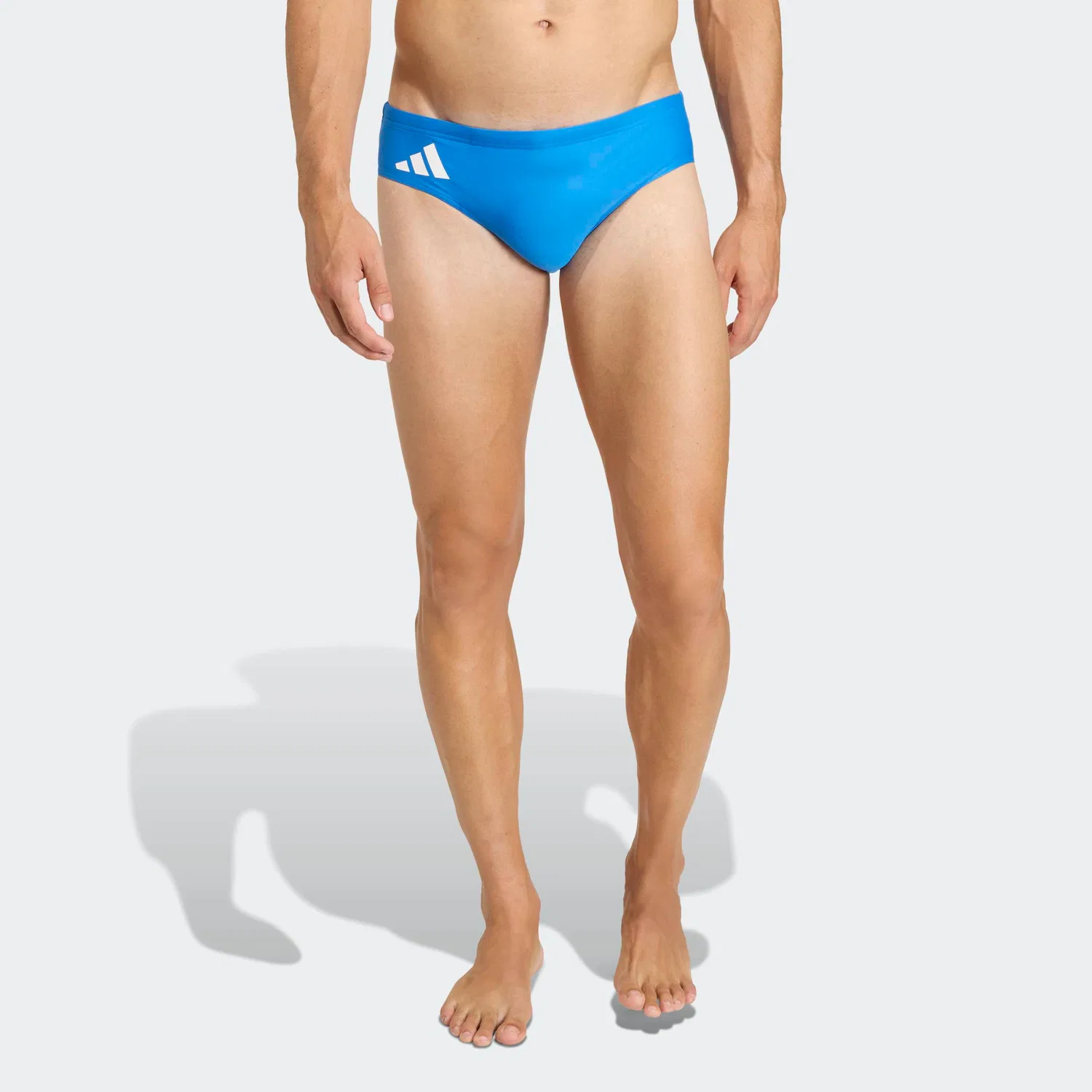 Мужские плавки с логотипом и тремя полосками Adidas Performance, Bright Royal/White