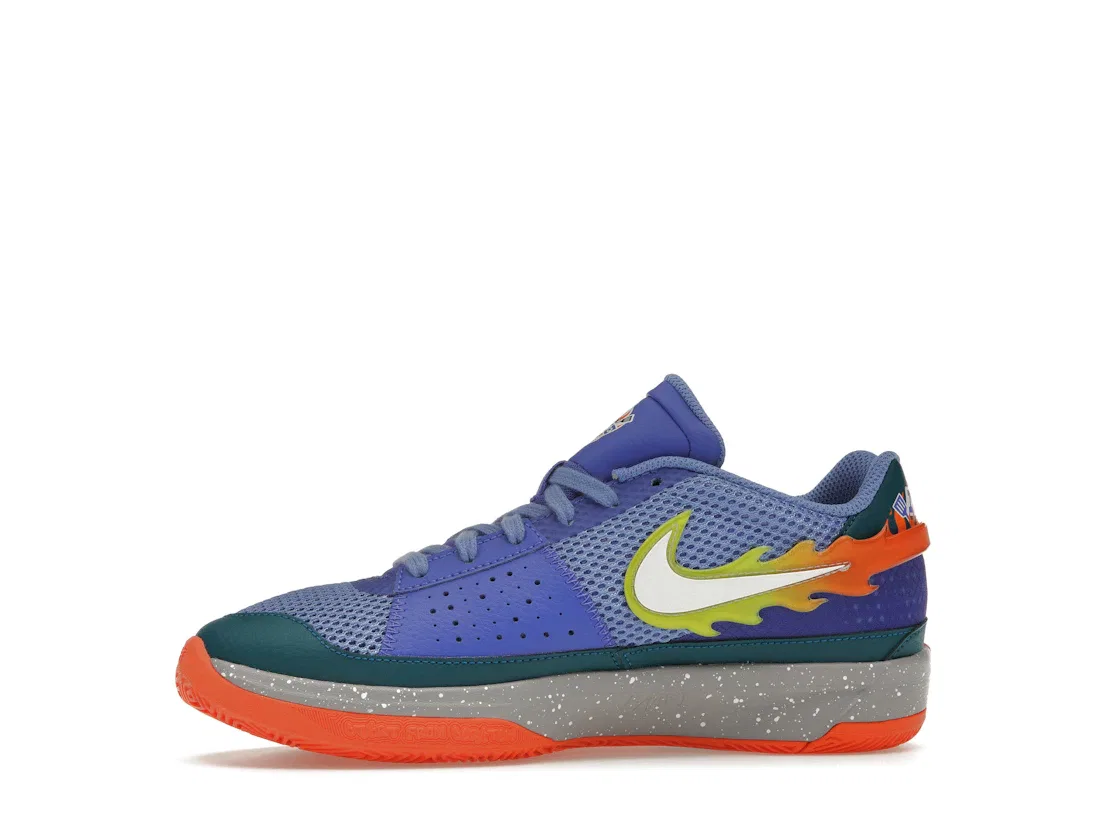 Детские кроссовки для баскетбола Nike Ja 1, Blue Joy/White/Geode Teal/Safety Orange — фото 3