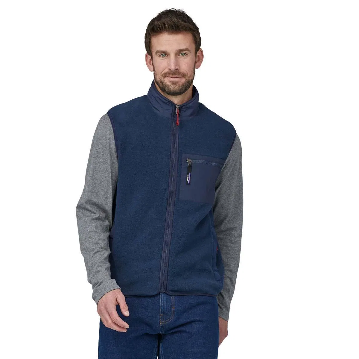 Жилет из флиса с воротником-стойкой Synch Patagonia, New Navy
