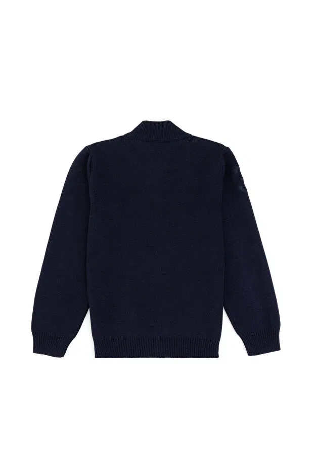 Детский кардиган для мальчиков однотонный U.S. Polo Assn., Navy Blue — фото 2