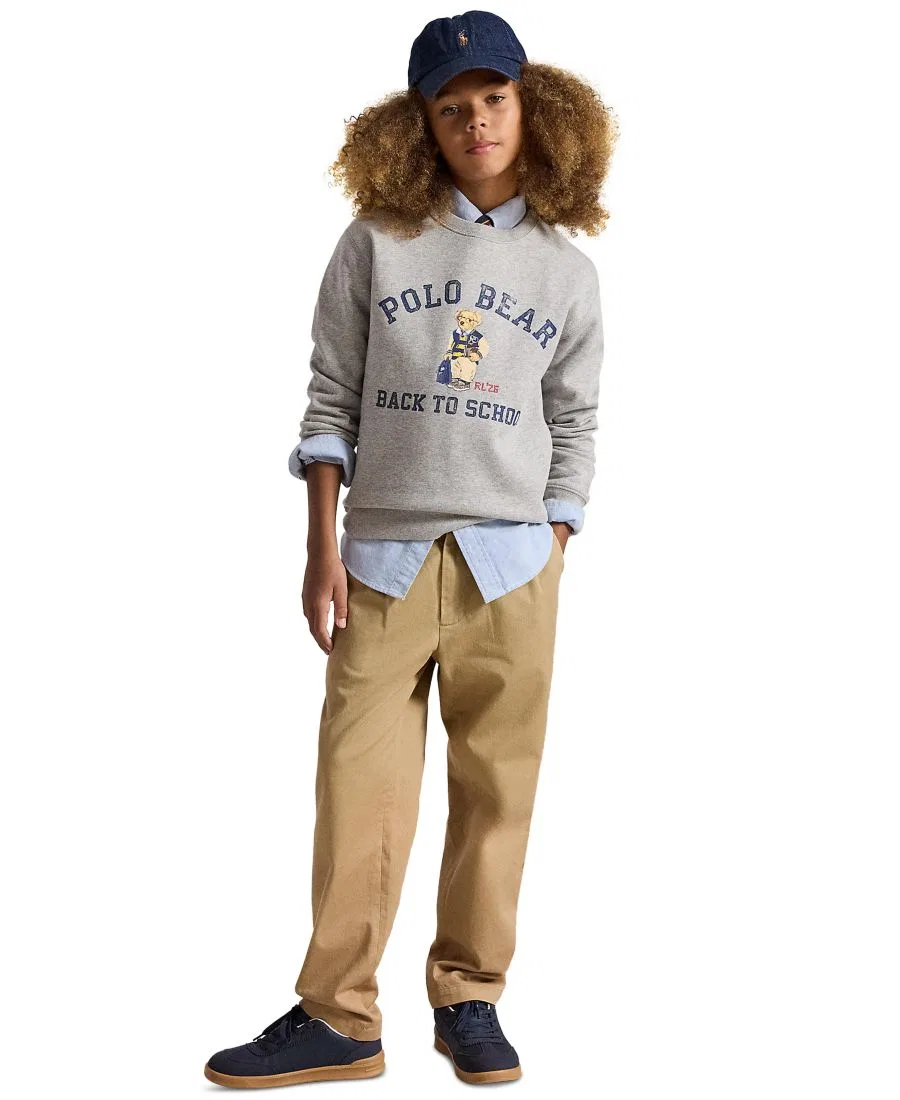 Свитшот из флиса с Polo Bear и вышивкой RL 26 Polo Ralph Lauren, Andover Heather — фото 2