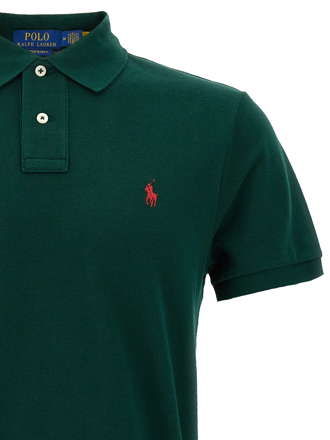 Мужское поло с коротким рукавом Bicolor Cotton Polo Shirt Polo Ralph Lauren, Bicolor — фото 3