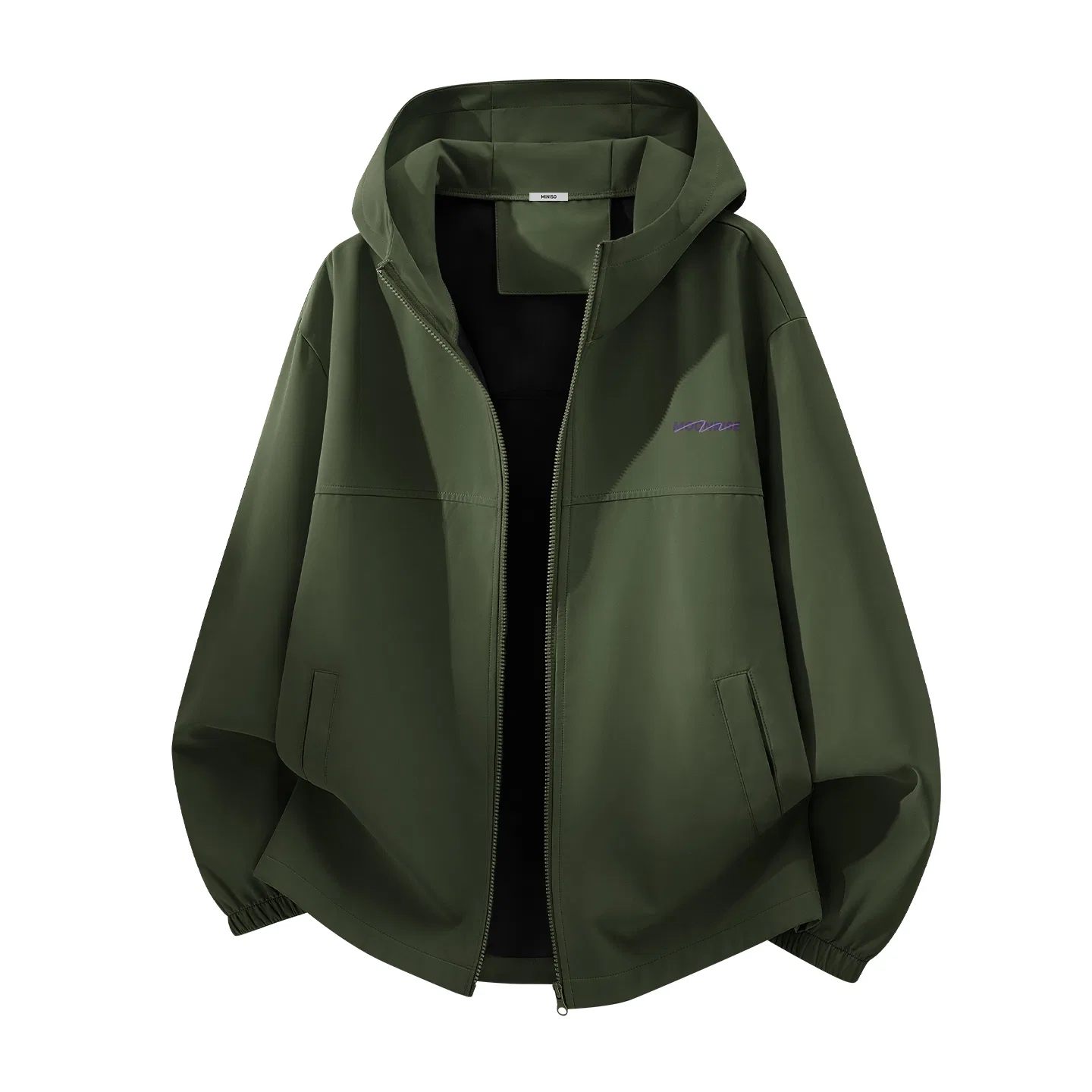 Детское пальто-пилот с капюшоном MINISO, Army Green
