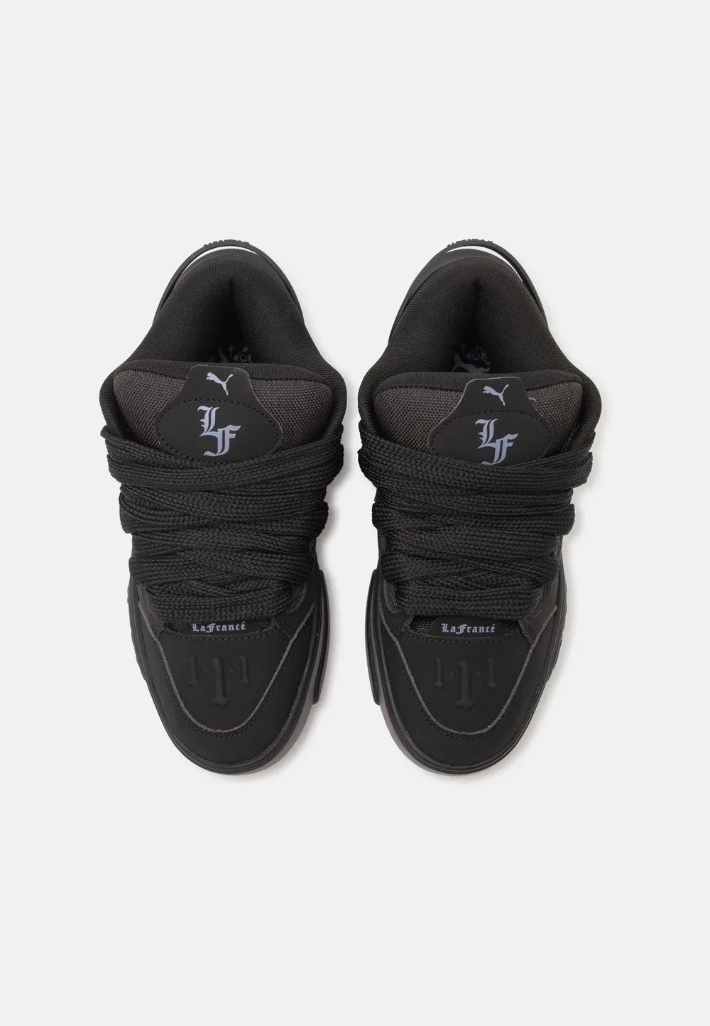 La France Jr унисекс - баскетбольные кроссовки Puma, Black/Gray Sky — фото 4