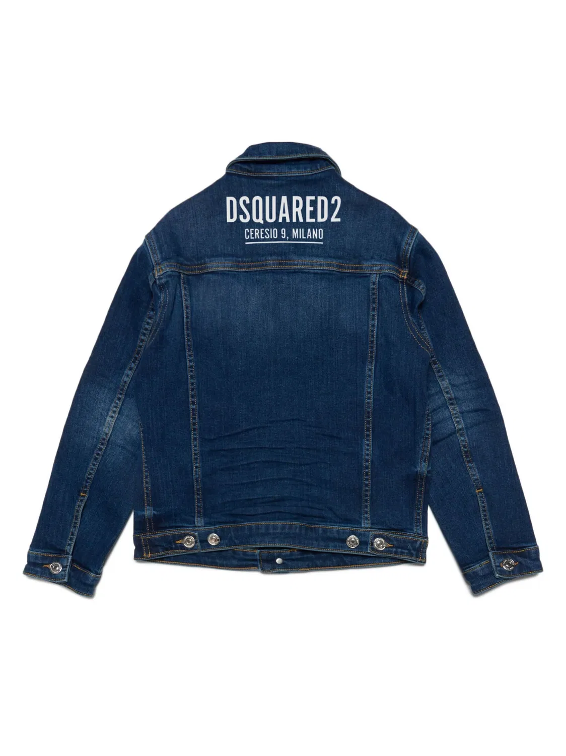 Джинсовая куртка с логотипом DSQUARED2, синий — фото 2