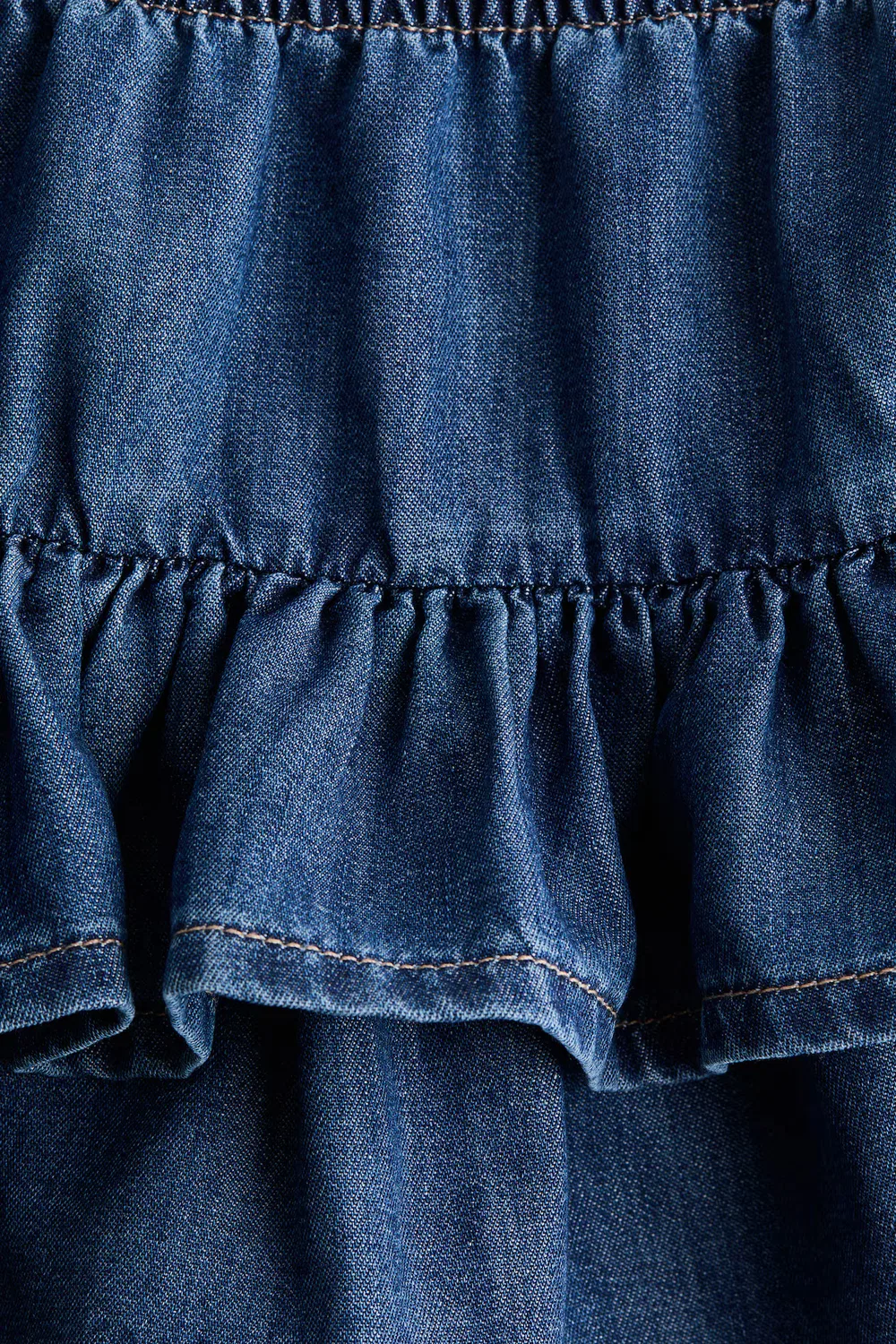 Многоярусная джинсовая юбка H&M, Denimblau — фото 2