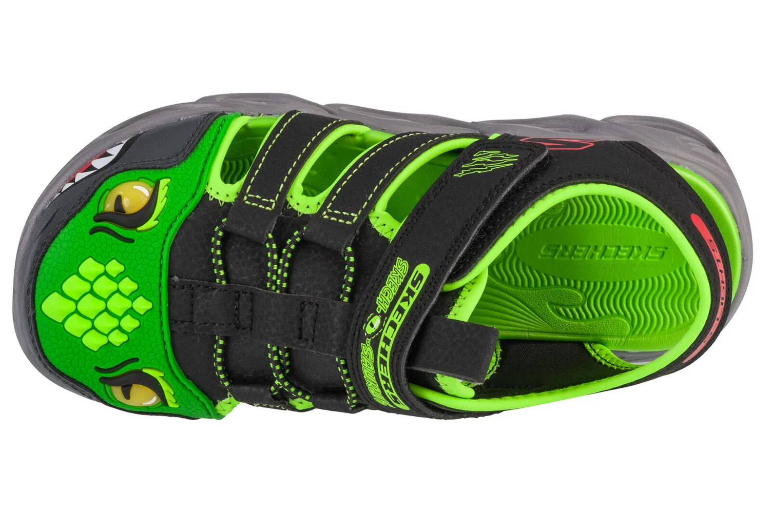 Детские сандалии для мальчиков с технологией Lightweight Skechers, Черный — фото 3