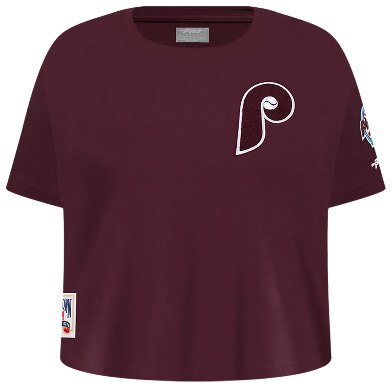 Футболка для девочек Philadelphia Phillies Classic Boxy Pro Standard, цвет Wine
