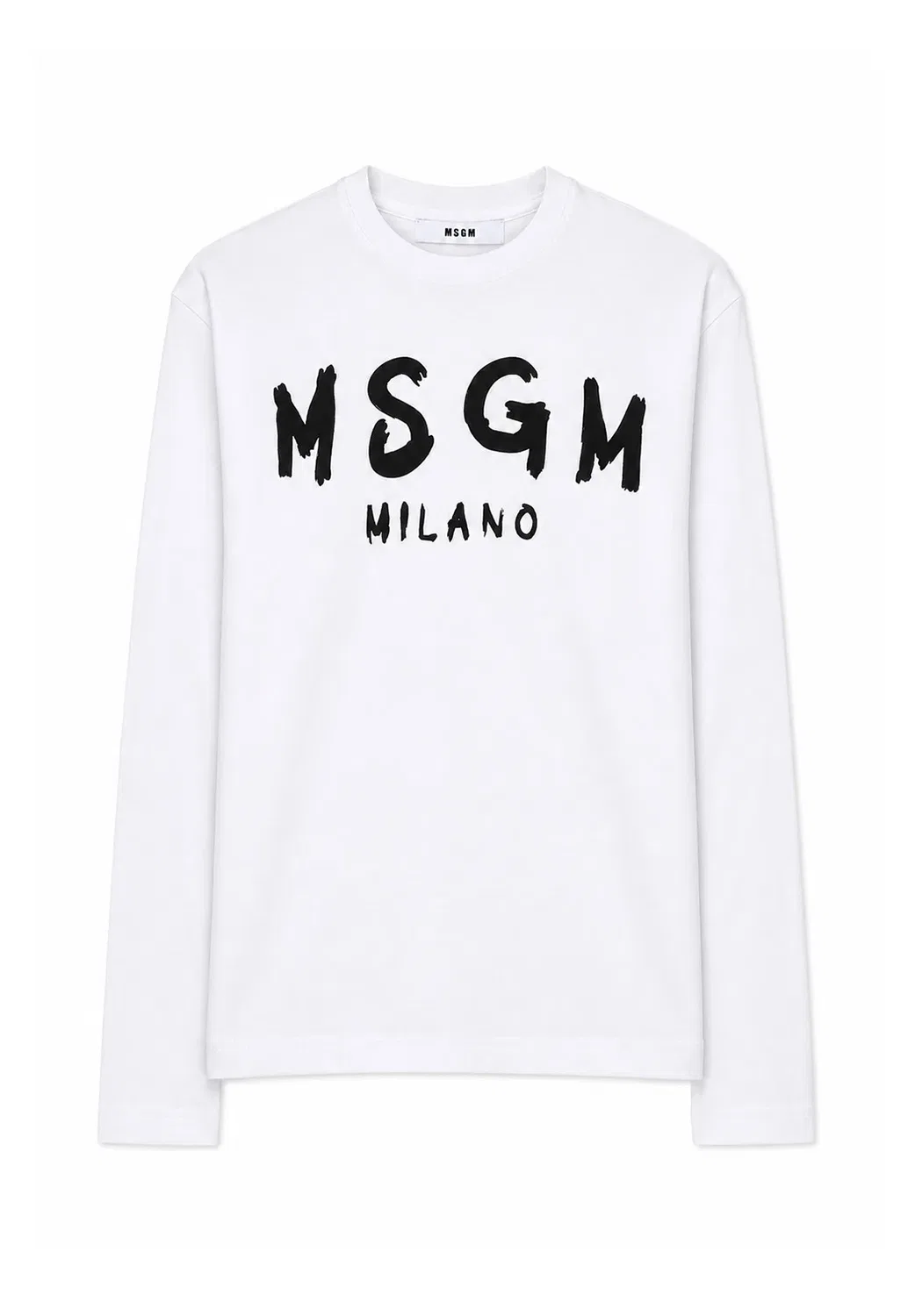 Футболка унисекс с длинными рукавами Msgm, White