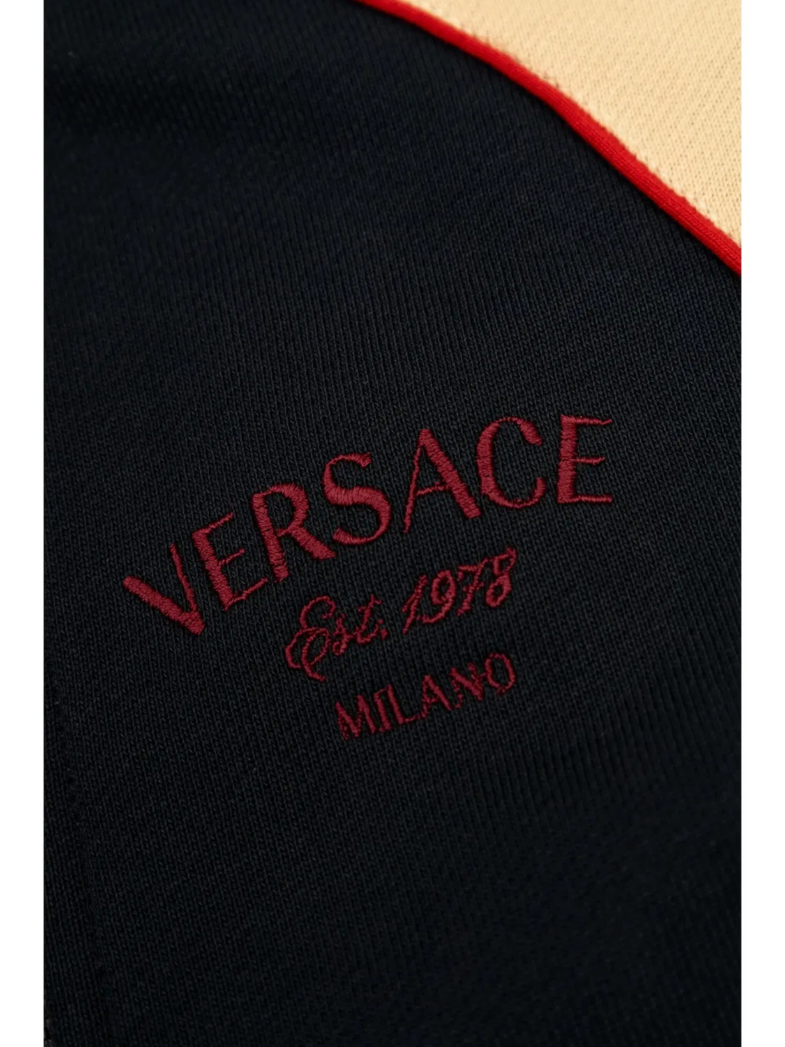 Свитшот с вышитым логотипом Versace, темно-синий/мультиколор — фото 3