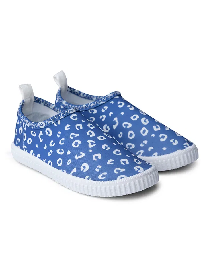 Шлепанцы для купания с принтом Blue Leopard Swim Essentials, синий