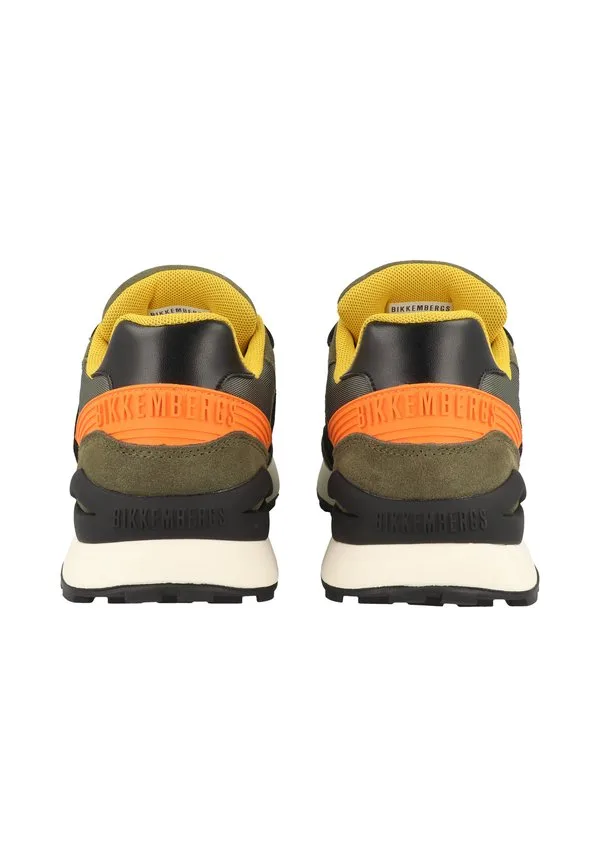 Ретро кроссовки schuhe m. зеленыйчерныйоранжевый (29209f) Bikkembergs, M. Green-Black-Orange (29209-F) — фото 4