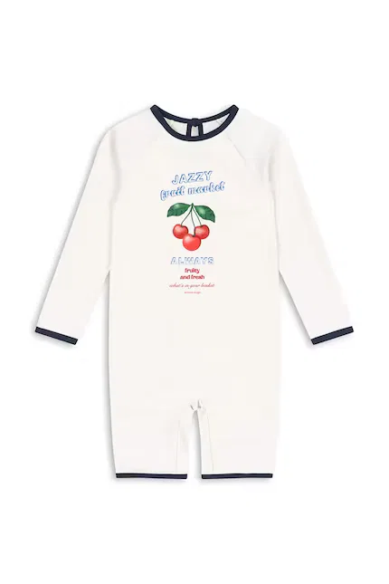 Купальник детский цельнокроеный Vilja Onesie Konges Sløjd, белый