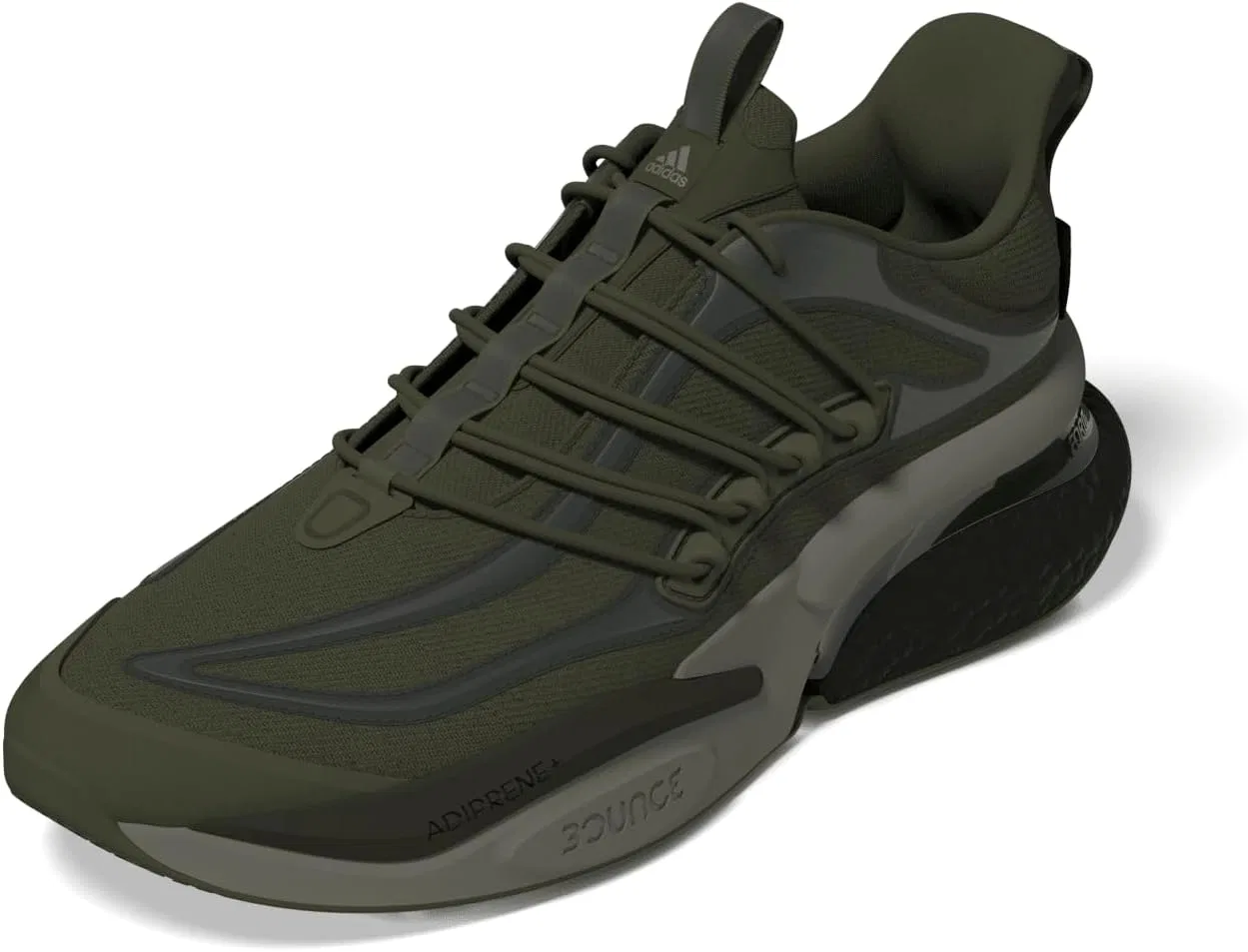 Кроссовки Adidas Unisex Alphaboost V1 Low (не для футбола), Olive Strata Shadow Olive Silver Pebble