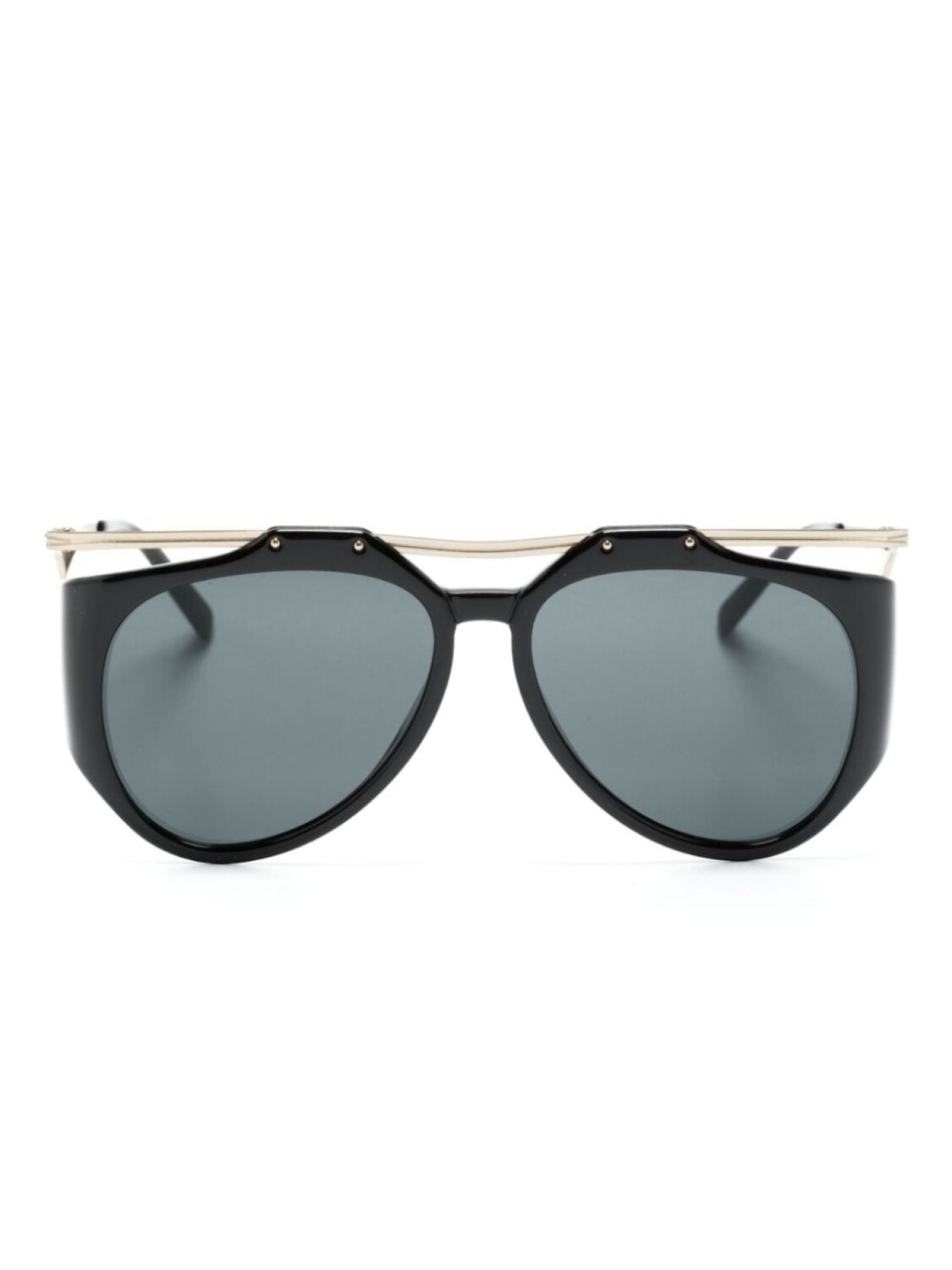 

Солнцезащитные очки-пилоты SL M137 Amelia Saint Laurent Eyewear, черный