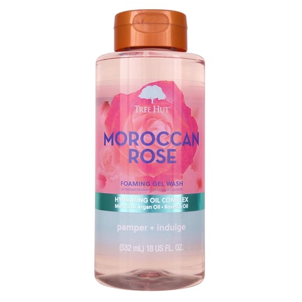 

Питательный и увлажняющий пенящийся гель для умывания Moroccan Rose, 18 унций Tree Hut