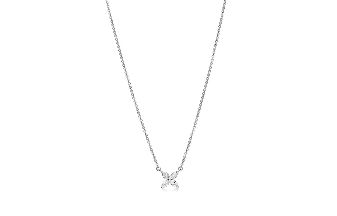 

TIFFANY & CO. Victoria Collection Platinum, Серебряные колье для женщин Diamond