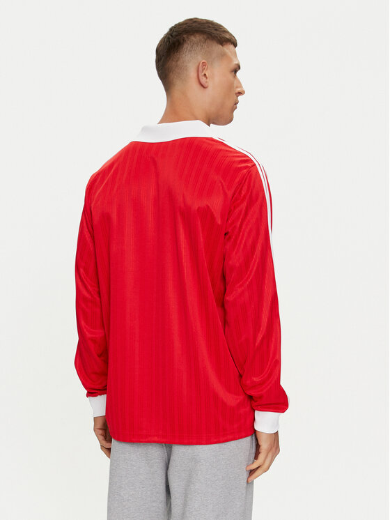Лонгслив regular fit adicolor Piqué Football IX5226 Adidas, красный — фото 3