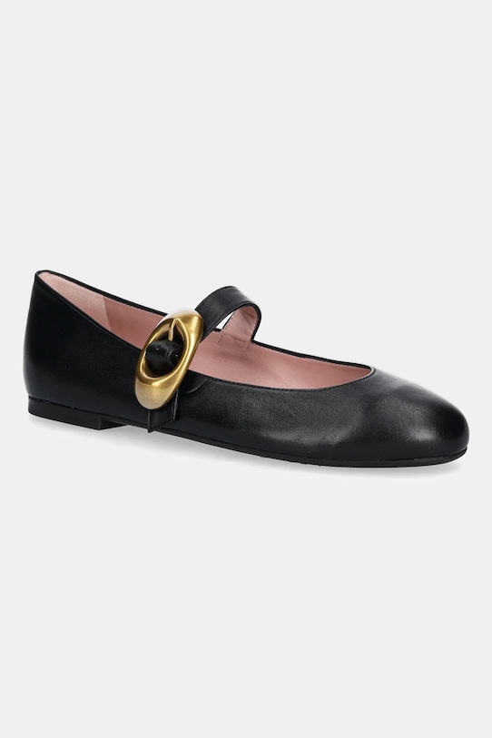 Кожаные балетки Nicole Pretty Ballerinas, черный
