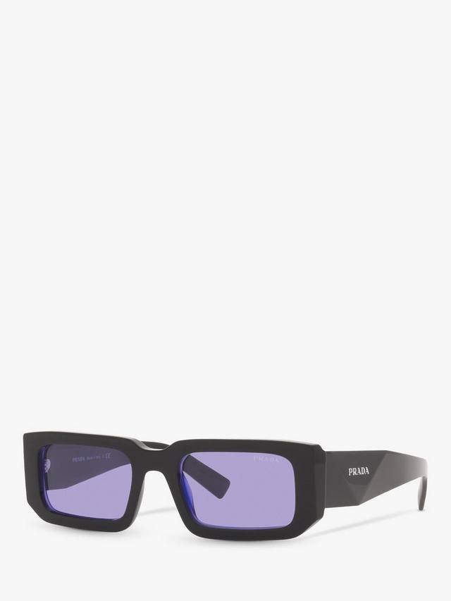 

Мужские прямоугольные солнцезащитные очки pr 06ys Prada, цвет Black/Purple