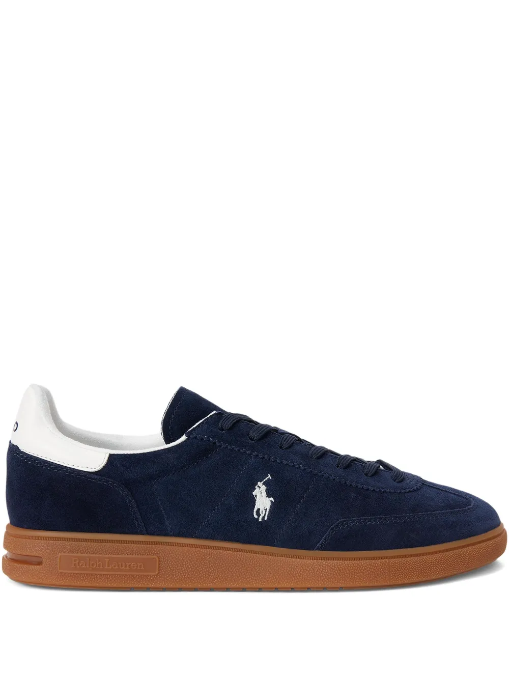 

Замшевые низкие кеды POLO RALPH LAUREN, синий