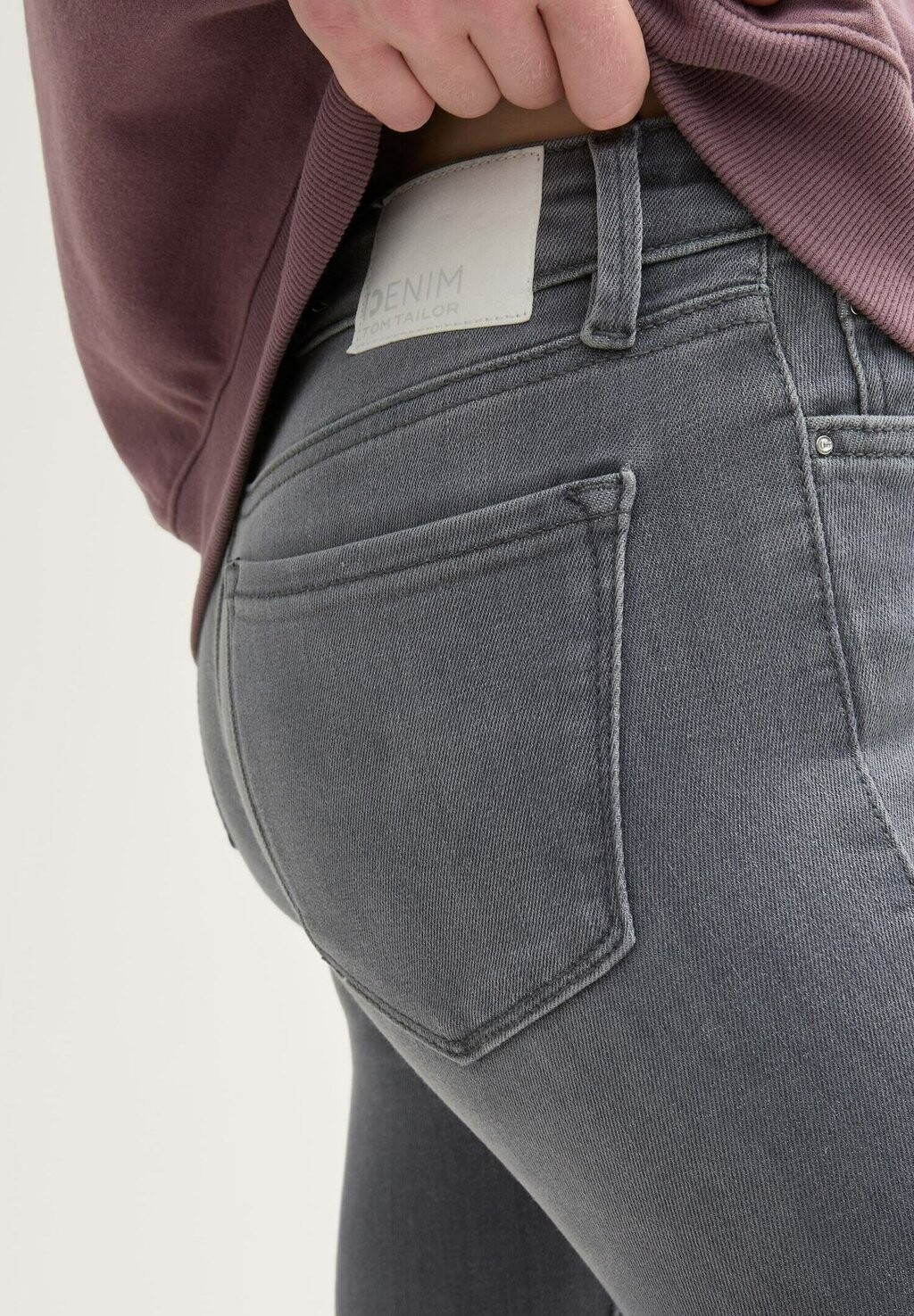 

Джинсы облегающие NELA TOM TAILOR DENIM, серый деним