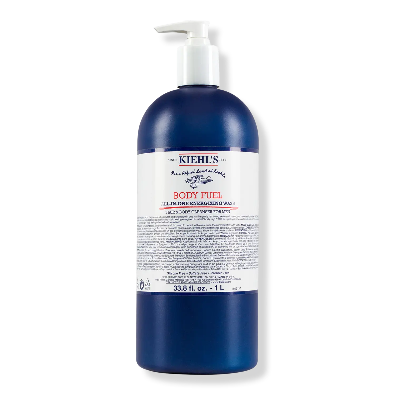 

Энергетический гель для душа Body Fuel All-In-One Kiehl's Since 1851, 33.8 oz