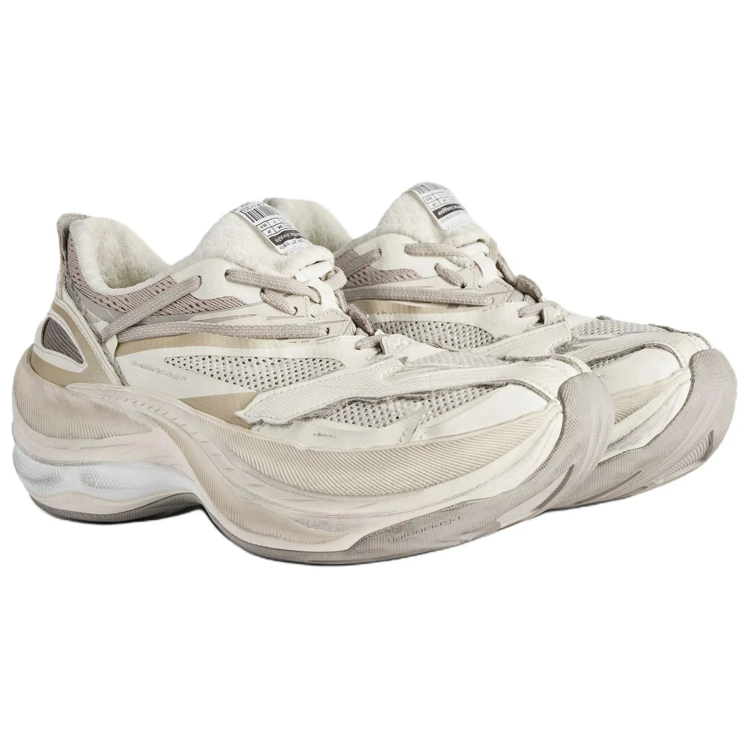 Кроссовки Chunky Sneakers Balenciaga Eggshell yellow — фото 4