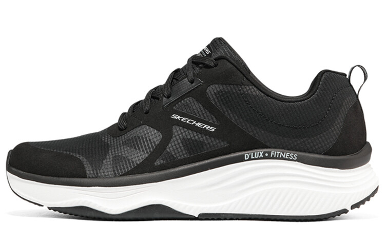 

Кроссовки для фитнеса D"lux мужские с низким верхом, черные/белые Skechers