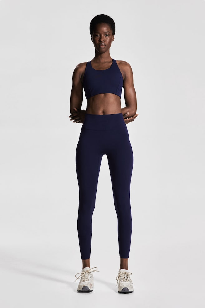 

Спортивные леггинсы длиной до щиколотки с технологией softmove H&M, синий