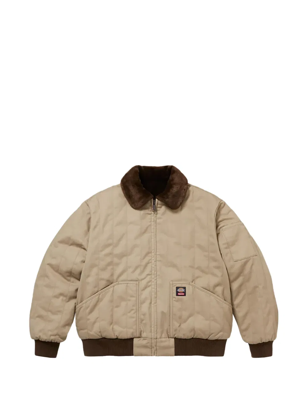 Рабочая куртка Dickies с двусторонним стеганым дизайном Supreme, нейтральный