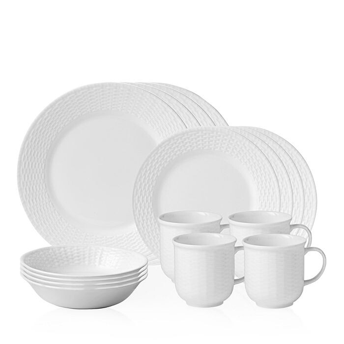 

Набор столовой посуды Wedgwood Nantucket Basket из 16 предметов, белый