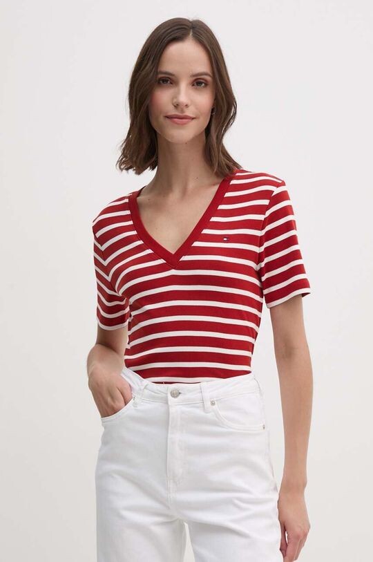 

Хлопковая футболка Tommy Hilfiger, красный