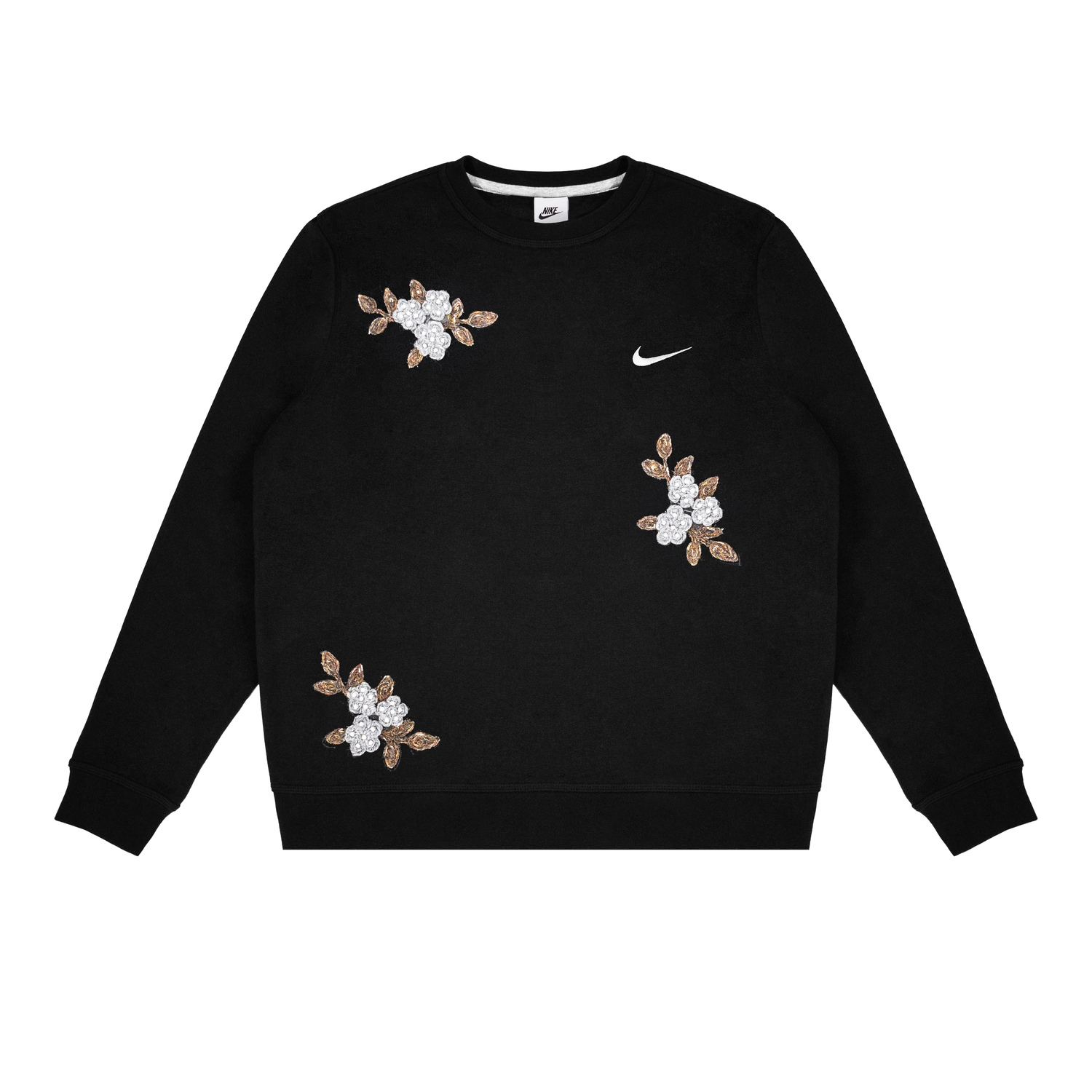 Nike Минималистичный универсальный свитшот с круглым вырезом Unisex Black — фото 2