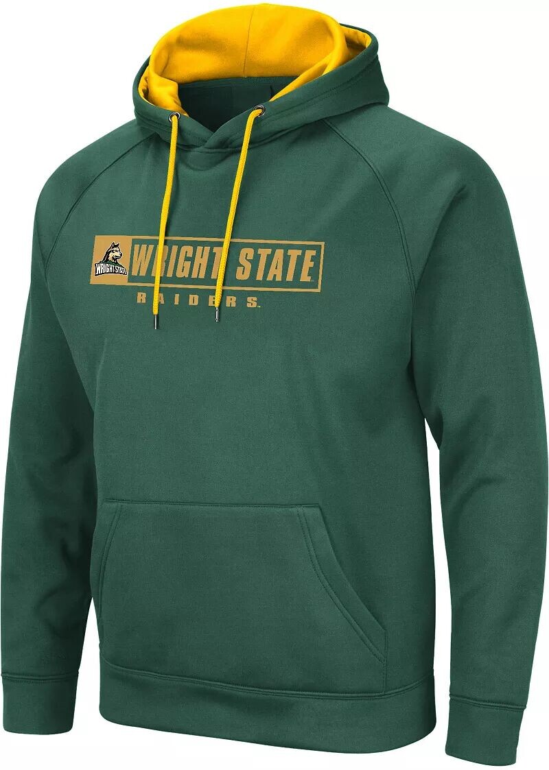 

Colosseum Мужской зеленый пуловер с капюшоном Wright State Raiders