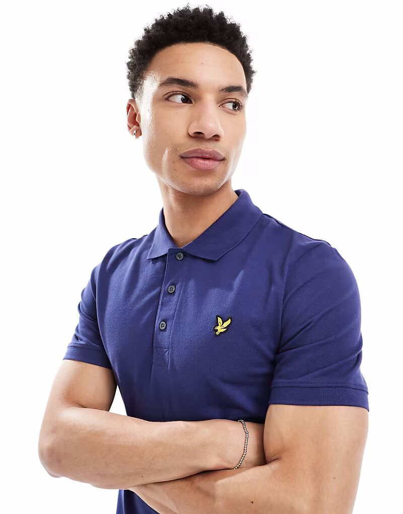 

Рубашки поло Lyle & Scott Ss, простая рубашка поло в цвете x568, глубокий индиго