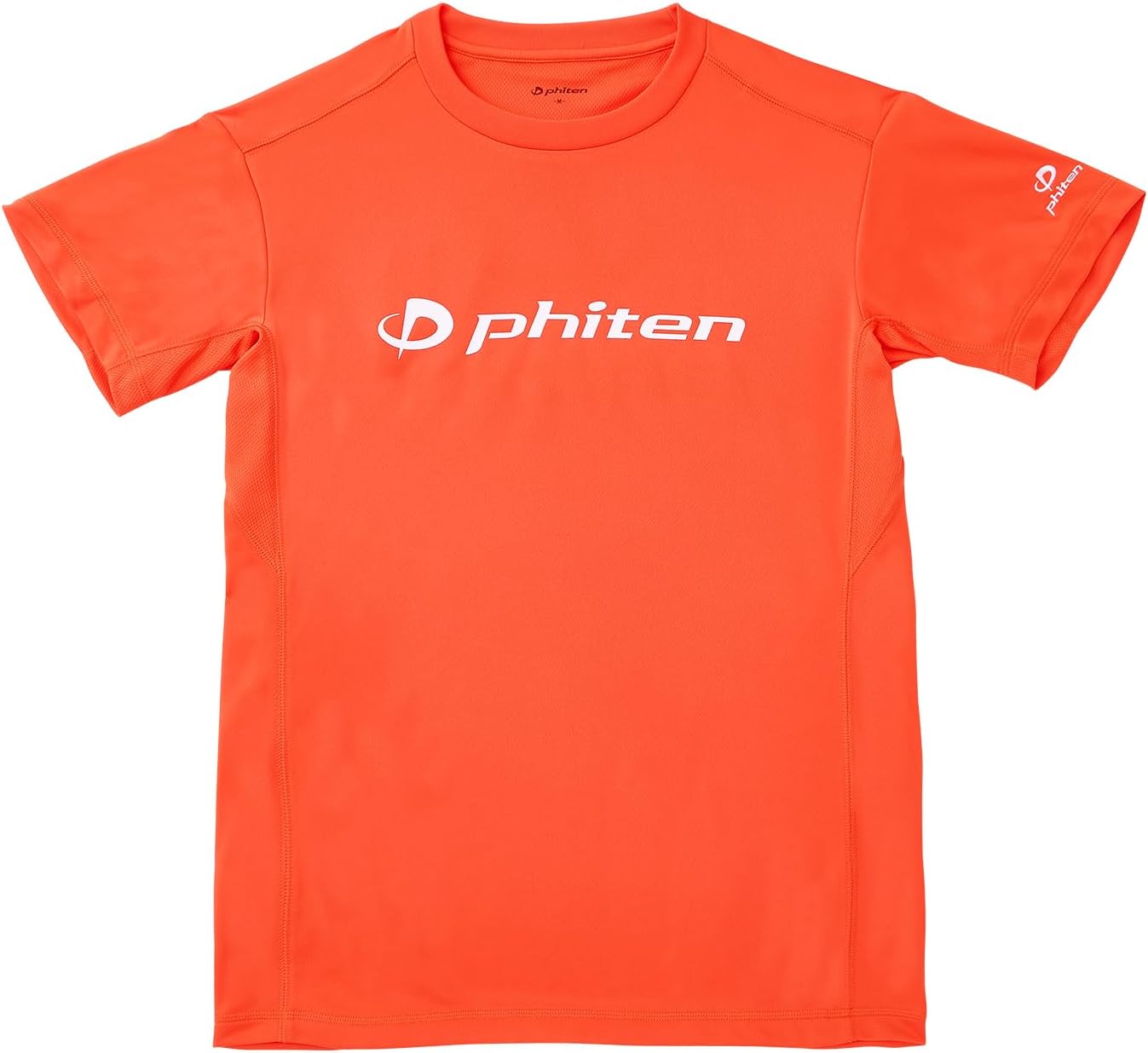 

Футболка Phiten RAKU, с коротким рукавом, унисекс, спортивная, для клубных мероприятий, с логотипом, белый/оранжевый