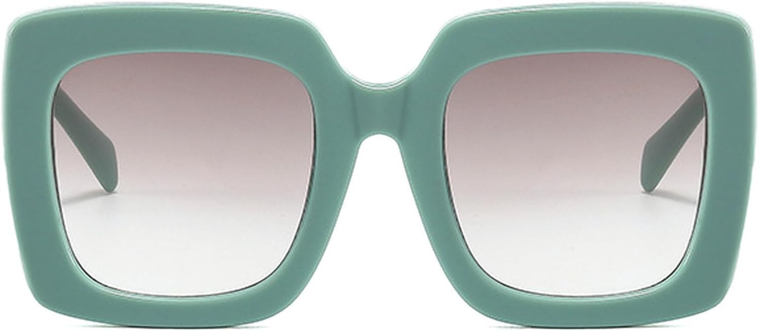 

Солнцезащитные очки в стиле ретро, ​​большие квадратные, для женщин и мужчин, зеленые, с защитой от УФ-излучения UV400, модные очки для активного отдыха в стиле 90-х mincl, Blue