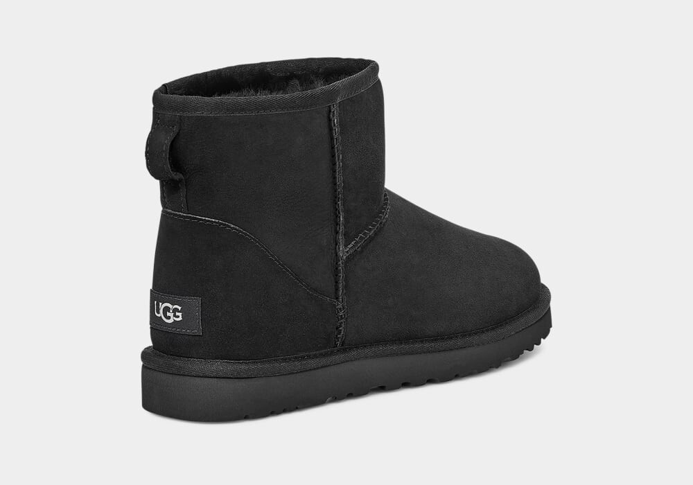 Мужские низкие зимние ботинки UGG из овчины, черные — фото 4