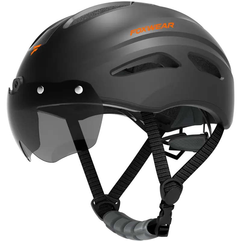 

Велосипедный шлем Foxwear V8PRO Forthwall с камерой и записывающим устройством, черный