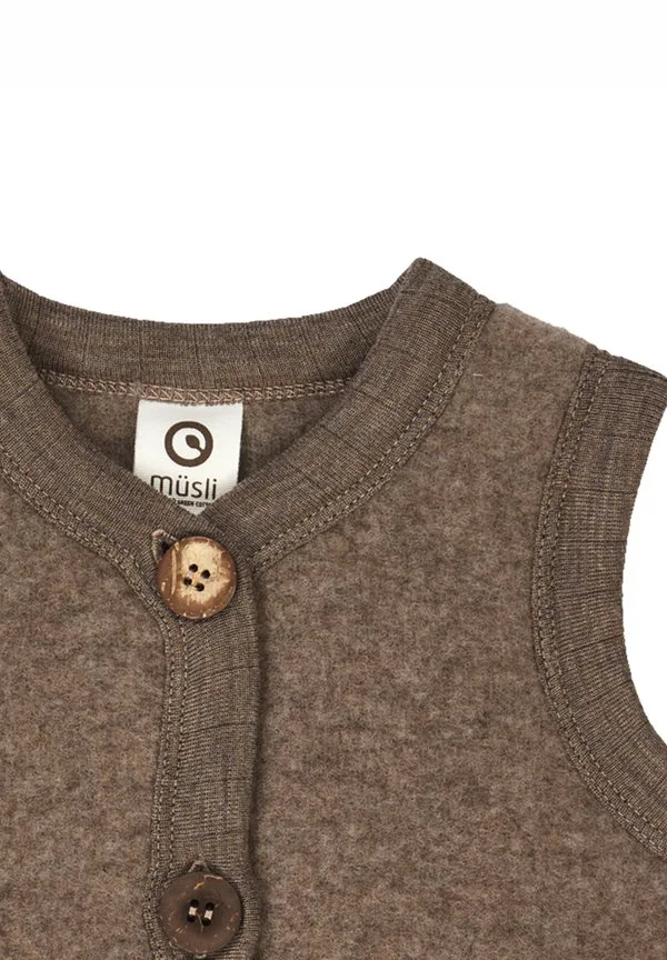 Жилет Müsli By Green Cotton, Walnut Melange — фото 3