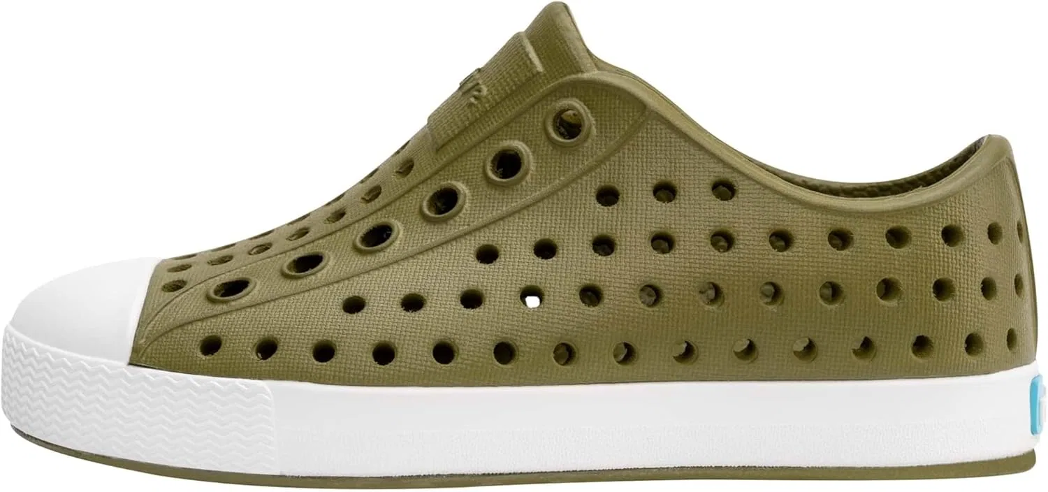 Детские водонепроницаемые кроссовки Native Shoes Jefferson, цвет Rookie Green/Shell White — фото 3