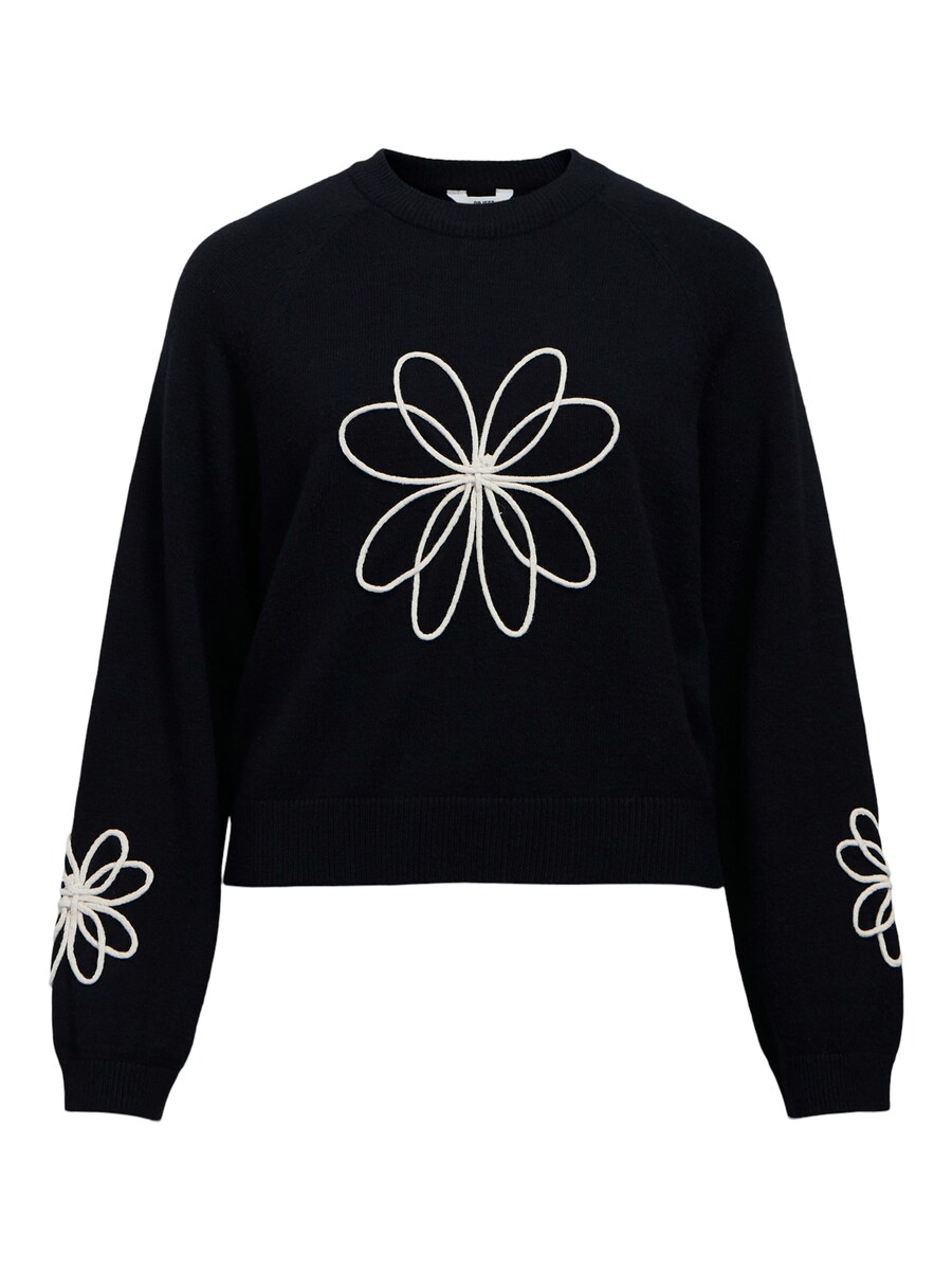 

Тонкий вязаный свитер OBJECT Sweater OBJLaney Rubin, черный