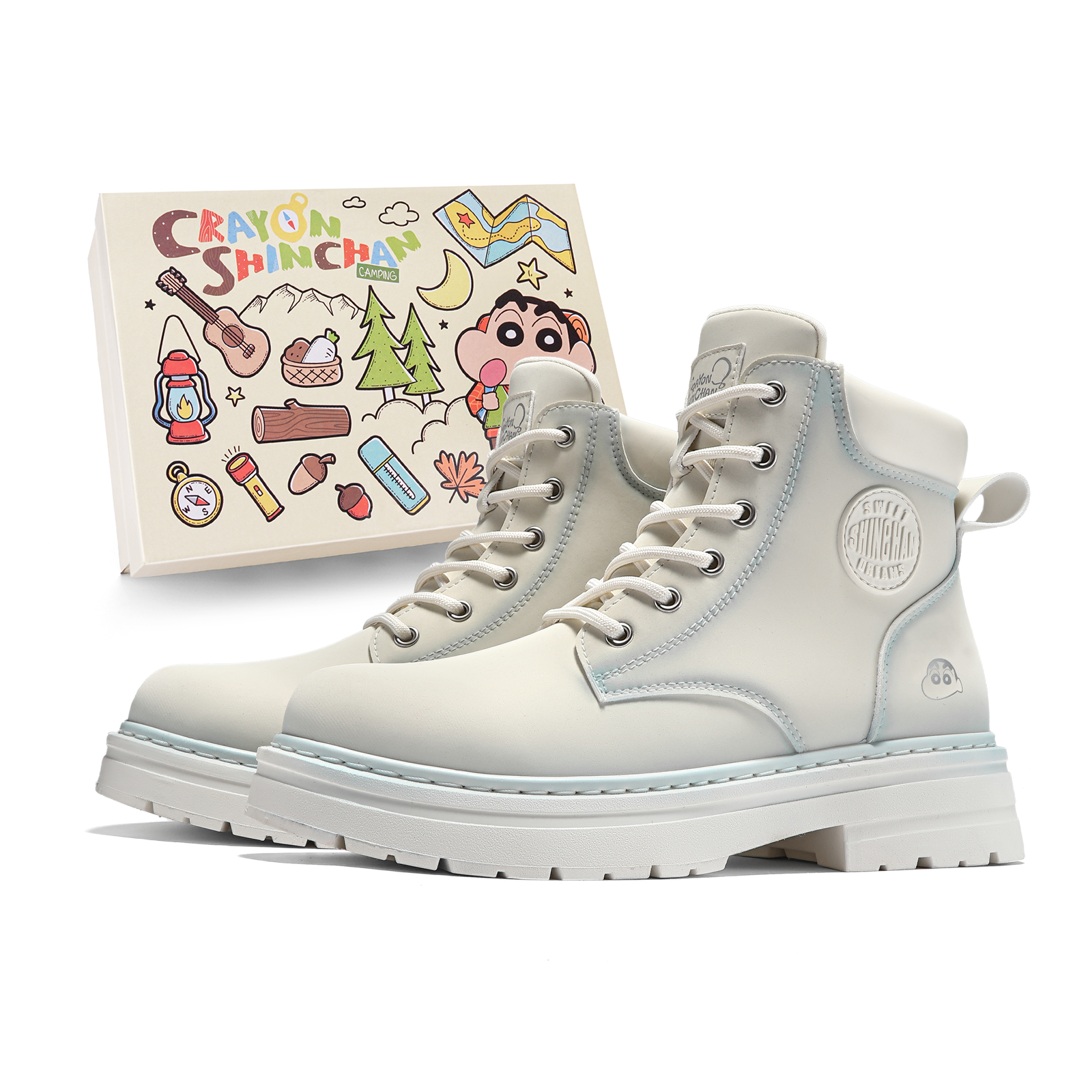 

Короткий ботинок Martin Unisex Crayon Shinchan, экрю-box