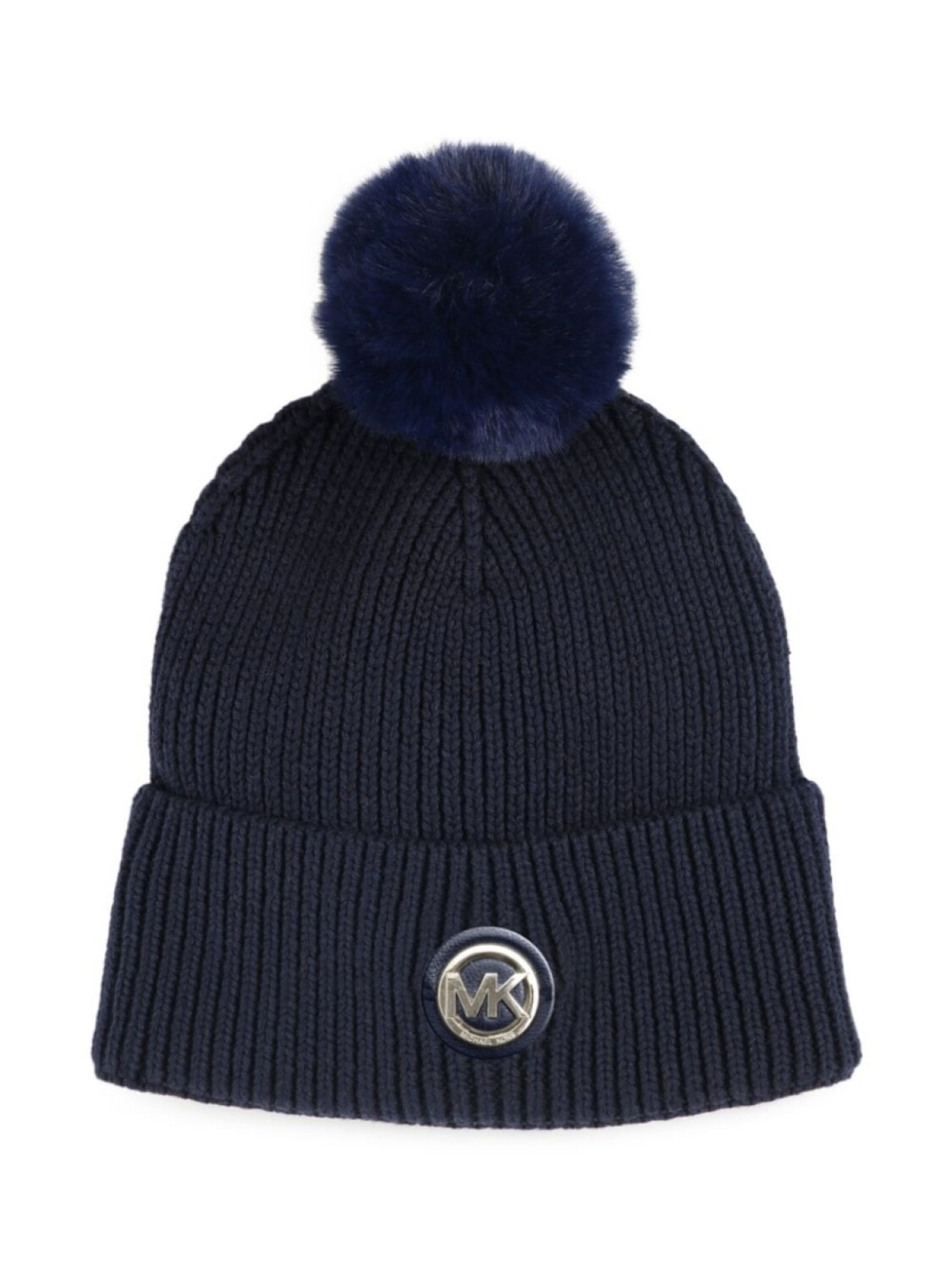 

Michael Kors Kids шапка бини в рубчик с логотипом, синий