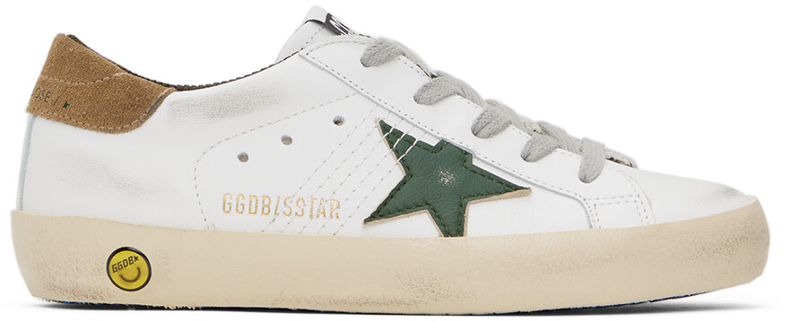 

Детские белые кроссовки Super-Star Young Nappa Star Golden Goose