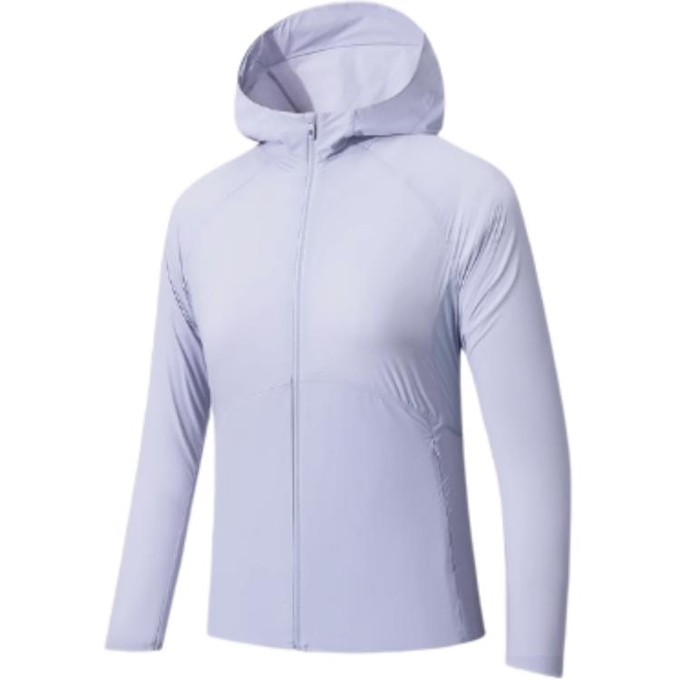 

ANTA Куртка женская чемпион всепогодная серия фиолетовая облачная серая, Purple Cloud Gray